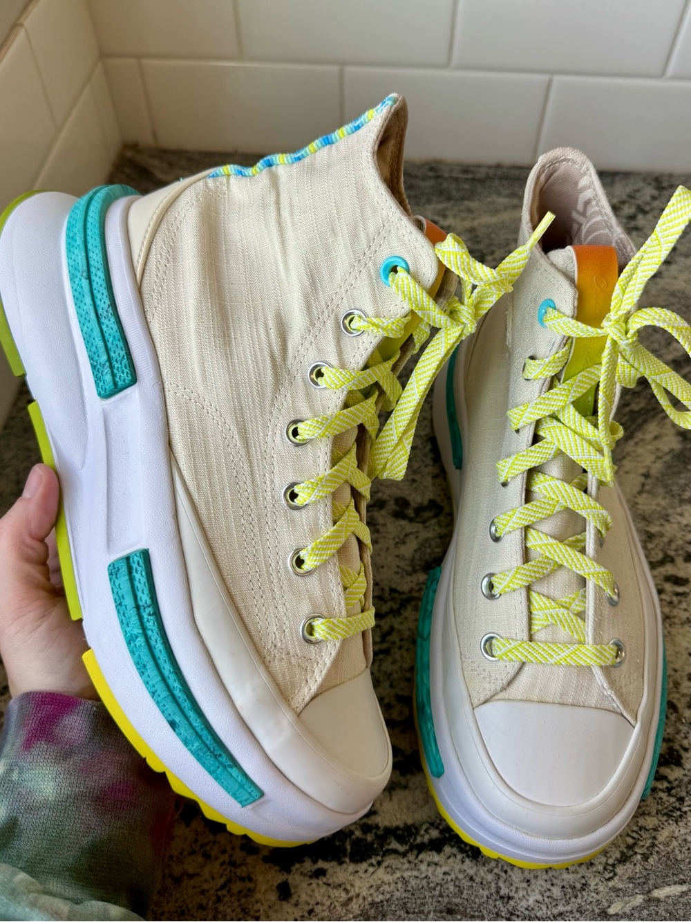 Converse Run Star Legacy CX High "Mi Gente Capsule". Size 8.5. EUC.